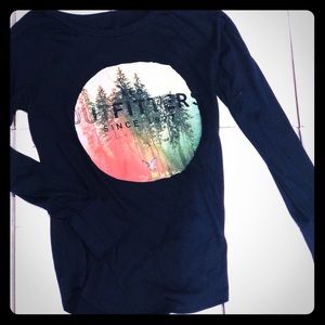 AEO Navy Blue LS Shirt